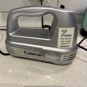 Cuisinart Mixer Power Advantage 7 Speeds 220 Watt Chrome HM-70 Retro NO BEATERS